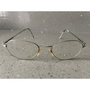 Vintage POLO RALPH LAUREN 296 WM6 EYEGLASSES Frames ONLY 50-19-140 Italy silver